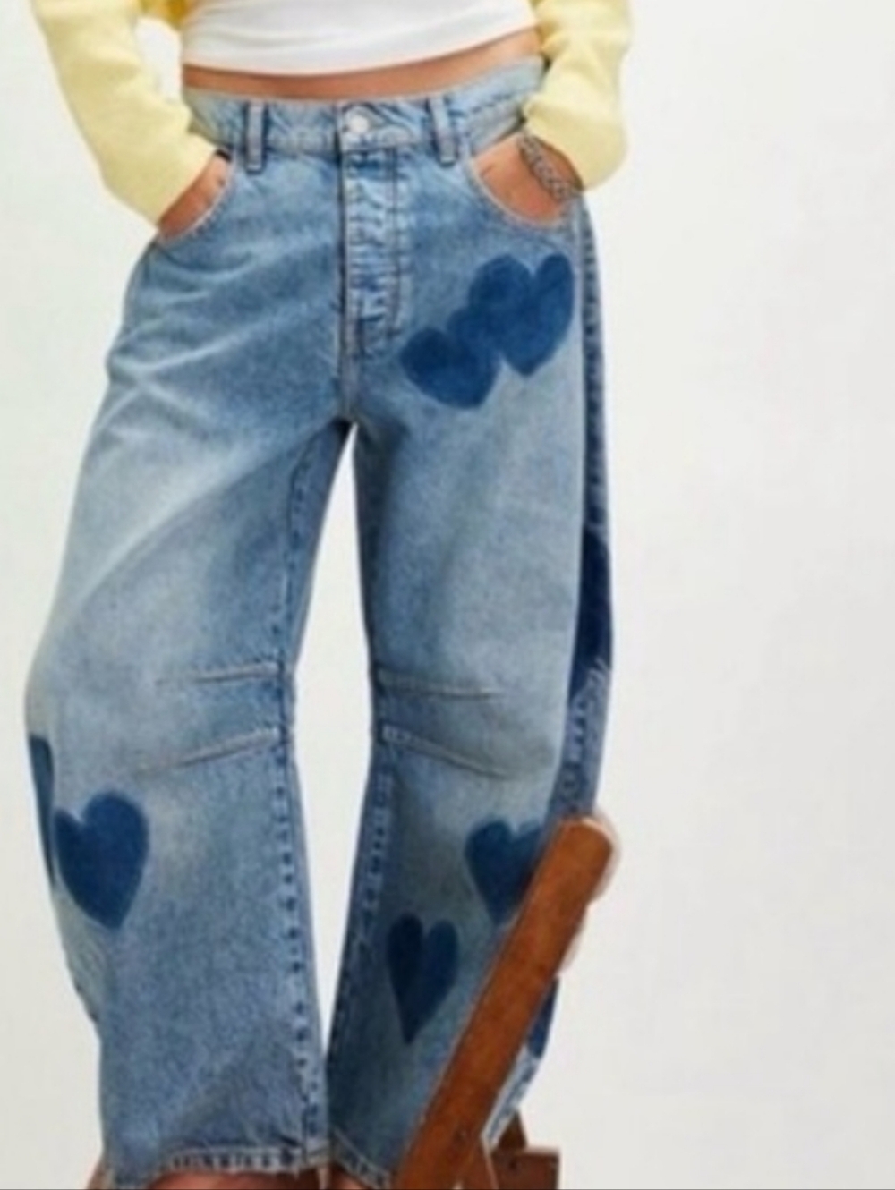 We The Free Lucky You Heart Barrel Jeans *29, nwot.. Gorgeous - Picture 2 of 4